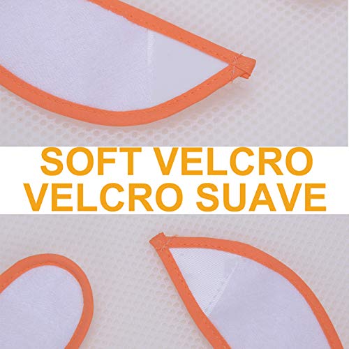 PEKITAS Verpakking met 7 slabbetjes voor baby's, waterdicht, zachte sluiting, katoen - Image 5