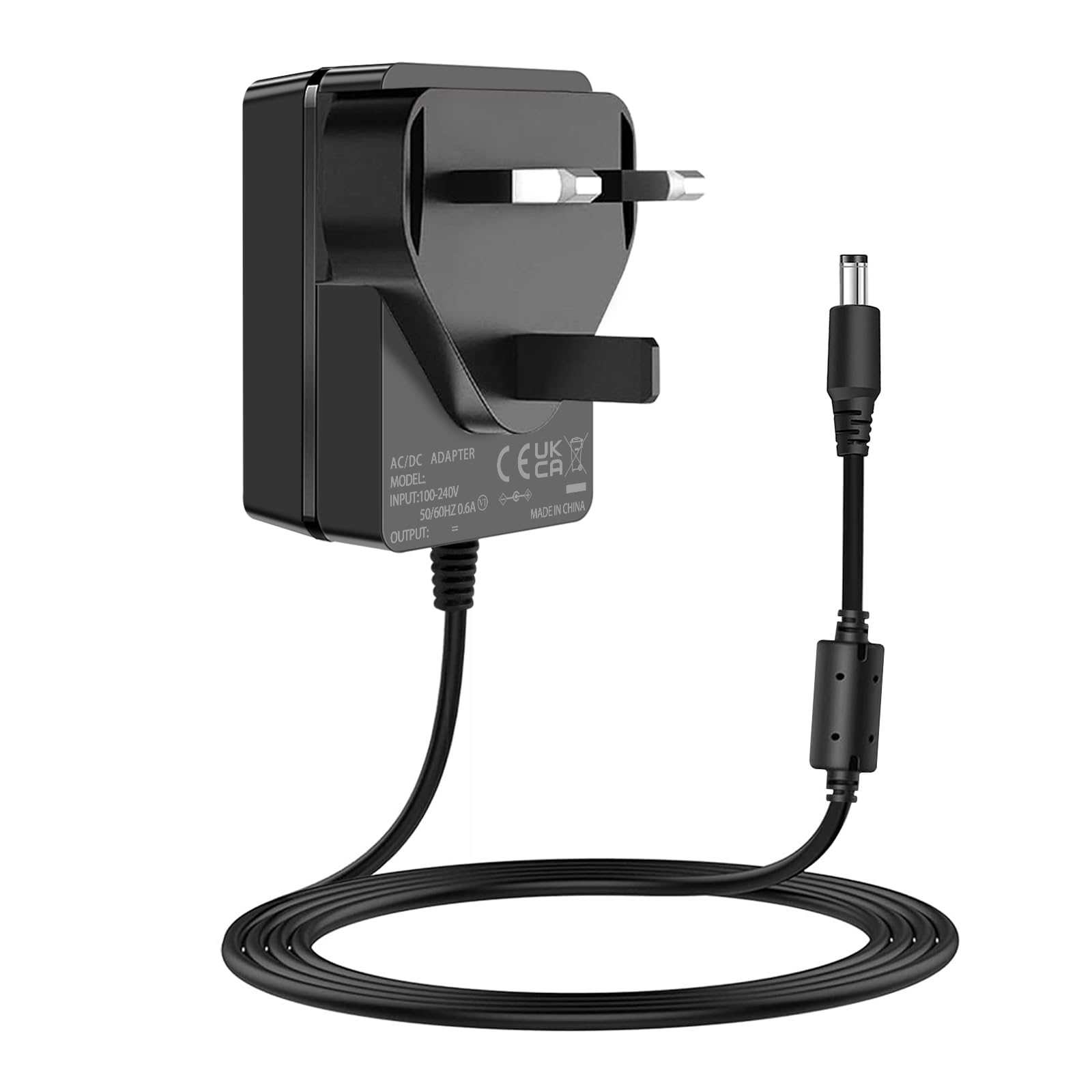 30W Charger Compatible Amazon Alexa Echo Show 8, 10, 15, Echo 3rd 4th Gen, Plus 2nd Gen Power Adapter Cable with UK Plug Wire.