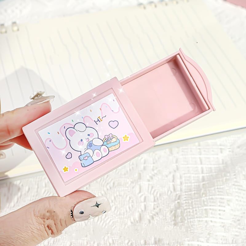 Fun Magic Box Pencil Eraser Cute Drawer Modle Rubber Eraser for Kids, Girls School Student Prize Party Present, Magic Box Shaped Erasers (1) 3