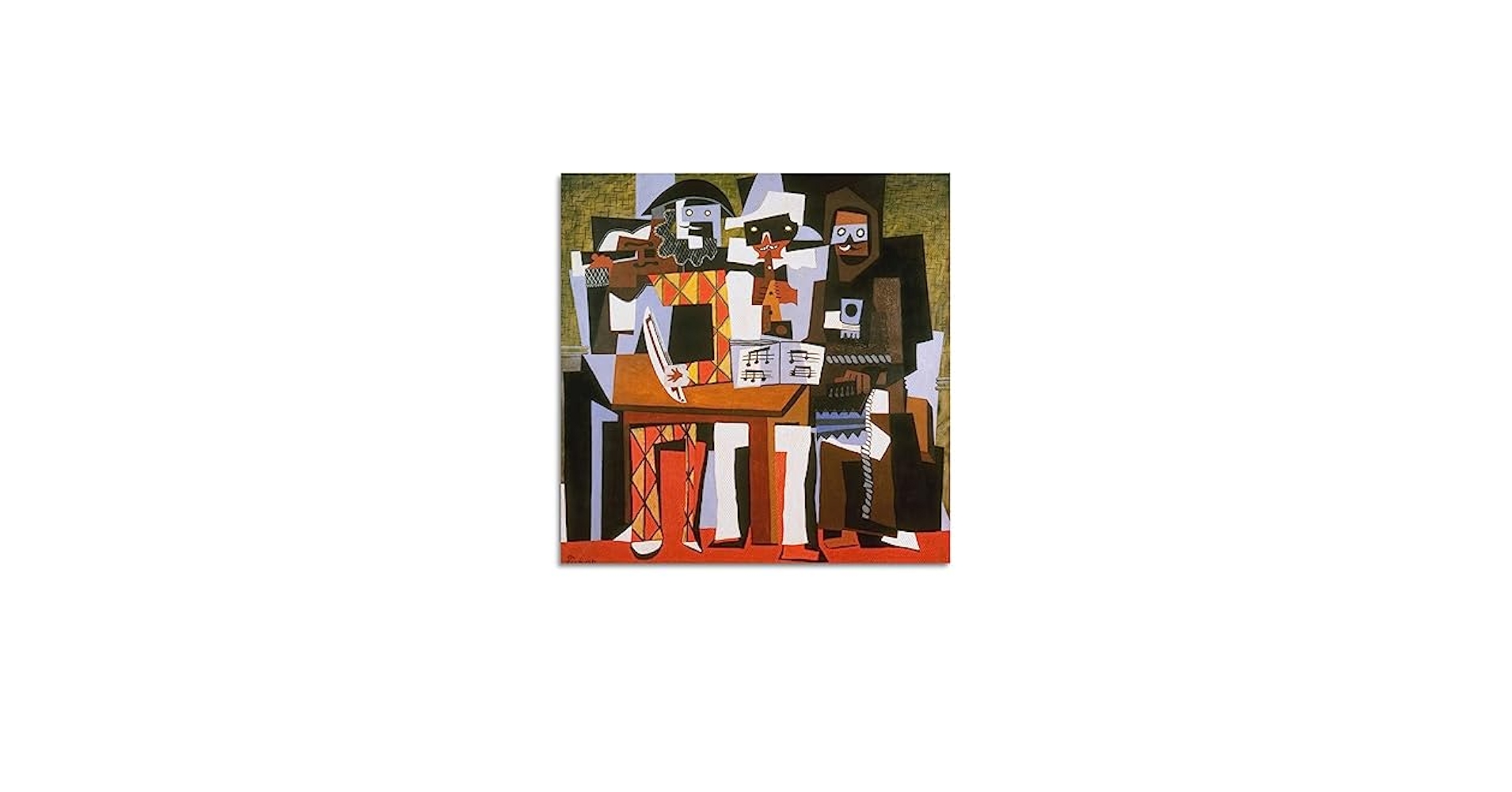 ピカソ 3人の音楽家 3人の音楽家 - Pablo Picasso | WikiOO.org - 百科事典