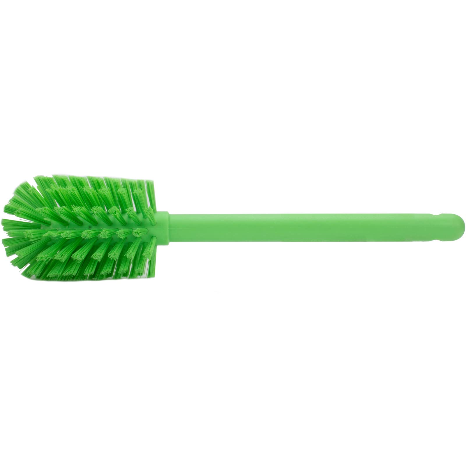 SPARTA Large Water Bottle Brush Ideal for Wide-Mouth Jars, Bottles and Tumblers, Dishwashing Tool with Handle for Home and Commercial Kitchens, Plastic, 12 Inches, Lime, (Pack of 6)