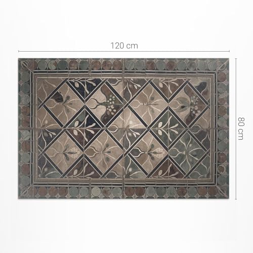 Tapis en vinyle imperméable et résistant décoloration pour balcon - 4