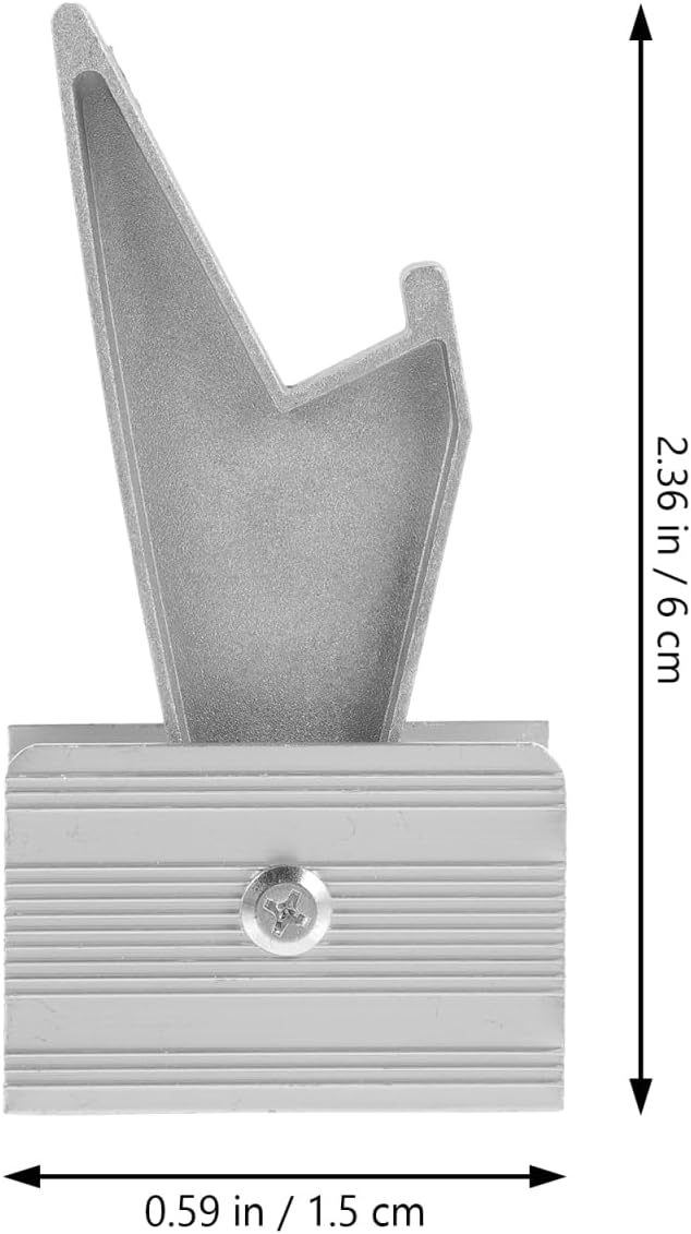 Mikikit Aluminum Extension Ladder Stabilizer with Telescopic Design and Adjustable Rung Lock Ladder Clamp Accessory for Home and Engineering Use with Lift Rope