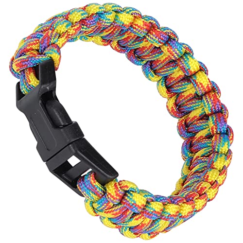 Rehomy Bracelet en paracorde tressé pour homme et femme avec cordon 1 bracelet en paracorde pour le camping et la survie Cover