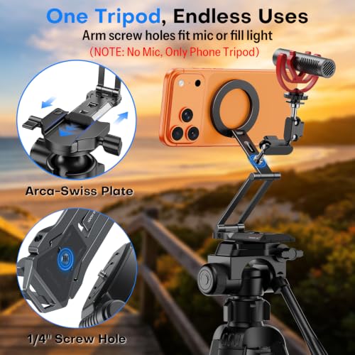 OMOTON TP06-E [3-Adjust] Sturdy Compact Magnetic Phone Tripod for iPhone 18 - image 2