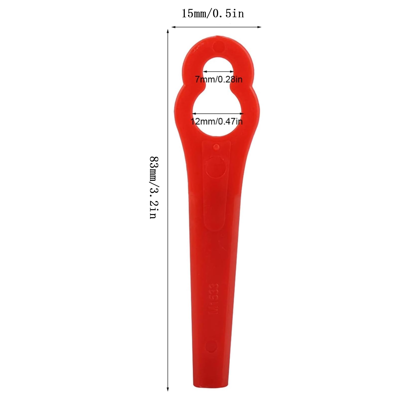 Promotion 100pcs Lames En Plastique De Rechange Pour Coupe Bordure Lame De Tondeuse A Gazon Lames Pour Debroussailleuse Sans L83 Verte 10 5mm 95584047