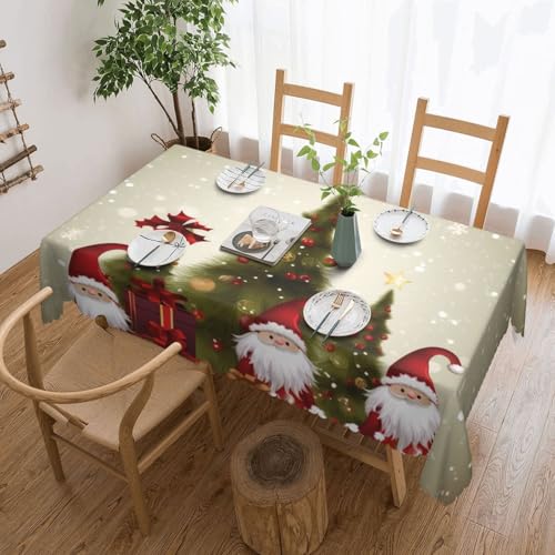 Nappe de Noël rectangulaire 137x183 cm antitache imperméable - 2