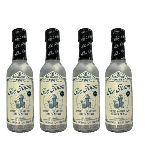 Fee Brothers Fee Foam (4 Pack) A Non-Egg Alternative for Shaken Drinks - Kaizen8, White