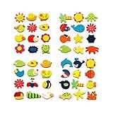 ReNext Wooden Fridge Magnet Sticker Cute Funny Refrigerator Toy - 48 Pcs