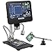 Andonstar AD206S LCD Digital Microscope with Endoscope for Soldering 7 inch Screen Electronics Microscope 200X Magnification Zoom for Phone Repair Circuit Board