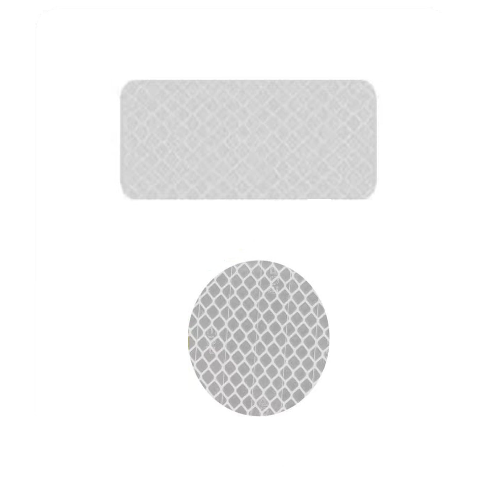 Yesmin White 20 Pcs Reflective Tape - Heavy Duty Self-Adhesive Warning Stickers For Vehicle, Bike, Motorcycle Helmet & Clothing