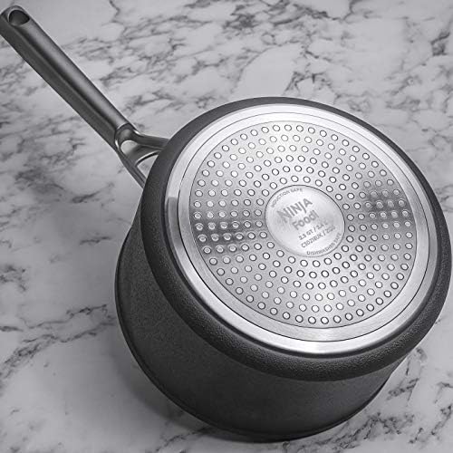 Ninja Foodi ZEROSTICK 5-Piece Pot and Pan Set, Hard Anodized Aluminium, Non-Stick, Induction Compatible, Dishwasher Safe