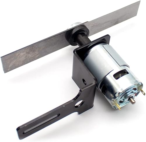 Miniatura 2 de Juego de cortacésped de bricolaje, DC 12V24V alto par 775 motor manganeso hoja de acero herramientas de corte de jardín mini herramienta de corte de