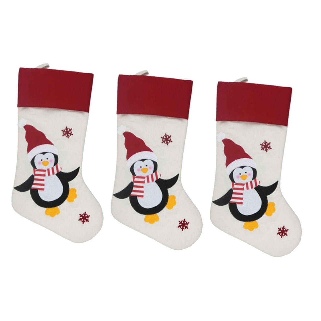 OUNONA 12 STK Weihnachtssocken Sockenbeutel Strümpfe Dekoration Strümpfe Rentierstrumpf Weihnachtsbonbonstrümpfe Weihnachtsschmuck Geschenktüte Vlies