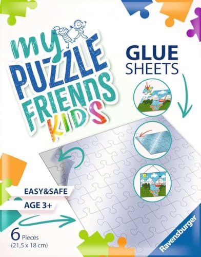 Ravensburger Kinderpuzzle - 13301 My Puzzle Friends Glue Sheets - Klebefolien für Kinderpuzzle