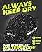 VICTGOAL Bike Helmet Cover with Reflective Stripes Waterproof Windproof Bicycle Helmets Rain Covers for Mountain Road Bike Cycling (Black)