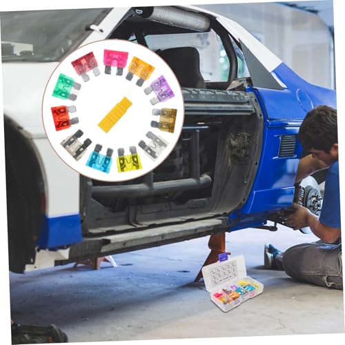 Kit de fusibles automotrices surtidos de 60 piezas, alta compatibilidad para camiones, RV y motocicletas miniatura 4