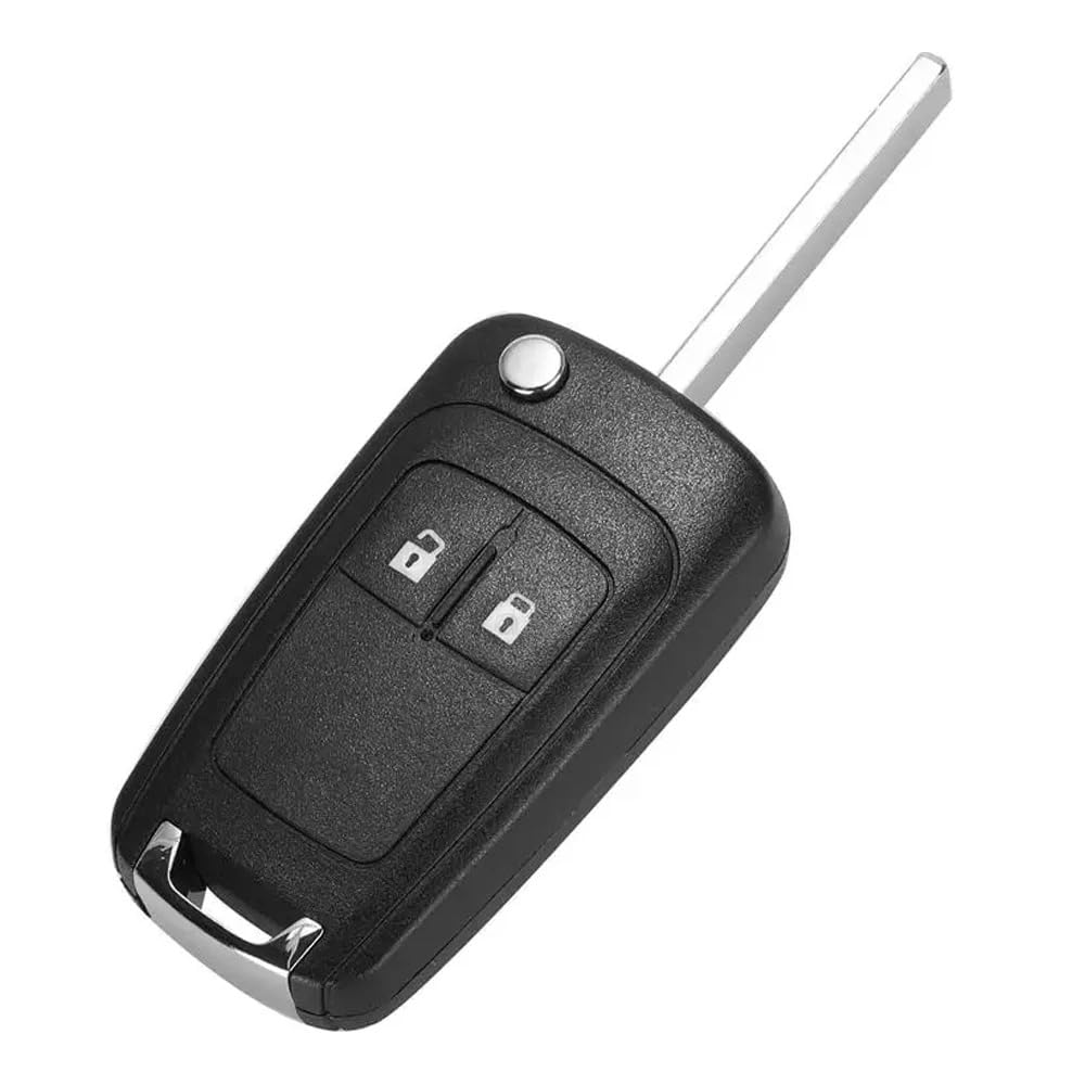 2 tasti PCF7937E Guscio Chiave auto a distanza Controllo remoto telecomando radiocomando portachiavi per 433mhz ID46 PCF7941 Chip per Opel Adam Astra J Zafira C Mokka Insignia