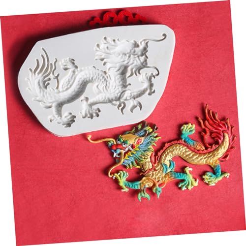 EXCEART Chinese Dragon Silicone Mold Silicone Mold Chocolate DIY Baking Supplies Dragon Shape Fondant Making Baking Tool Candy Silica Gel Fudge Shaped - Image 3
