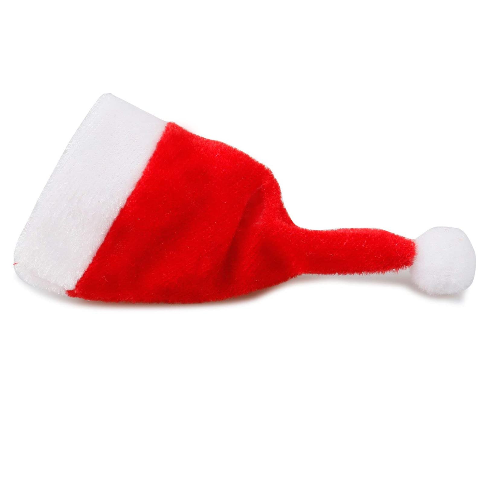 TRIXES 10 Mini Santa Hats for Champagne Flute Glasses Festive Decoration, Champagne Glass Decorations - Image 2