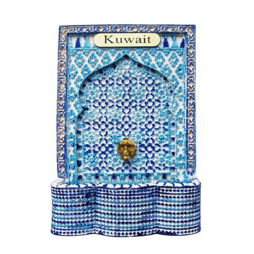 Imán decorativo 3D Kuwait para refrigerador 5.7x7.8 cm miniatura 1