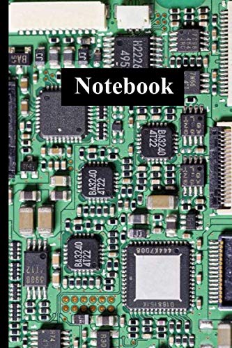 Notebook: Green circuit board motherboard for computers [6x9 inches 110 pages] Green circuit board / motherboard for computers Gift for Engineer Student and Teacher Paperback – 5 Feb. 2020