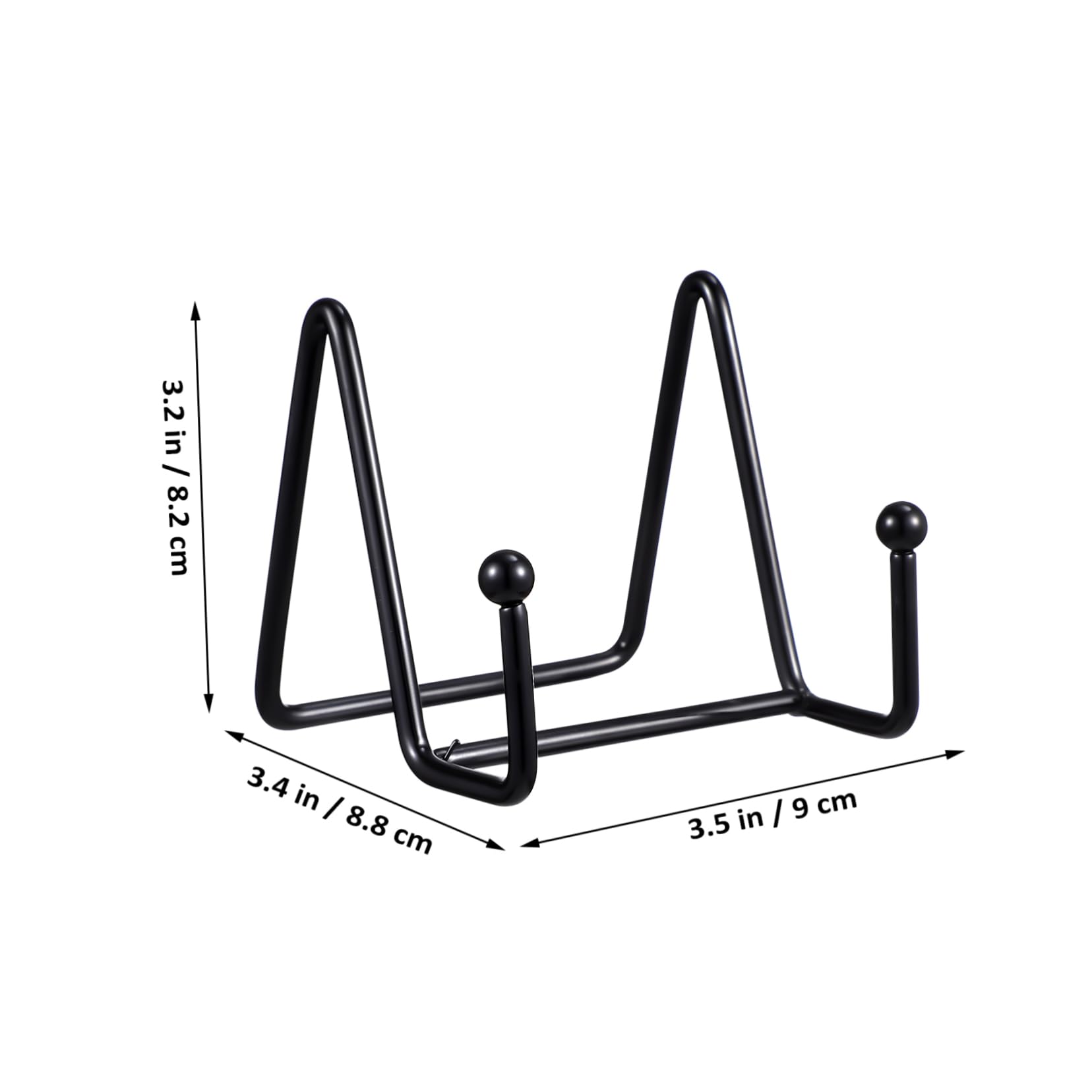 ERINGOGO 4 Pack Metal Plate Display Stands Dish Holders Book Racks Photo Frames Home Decor