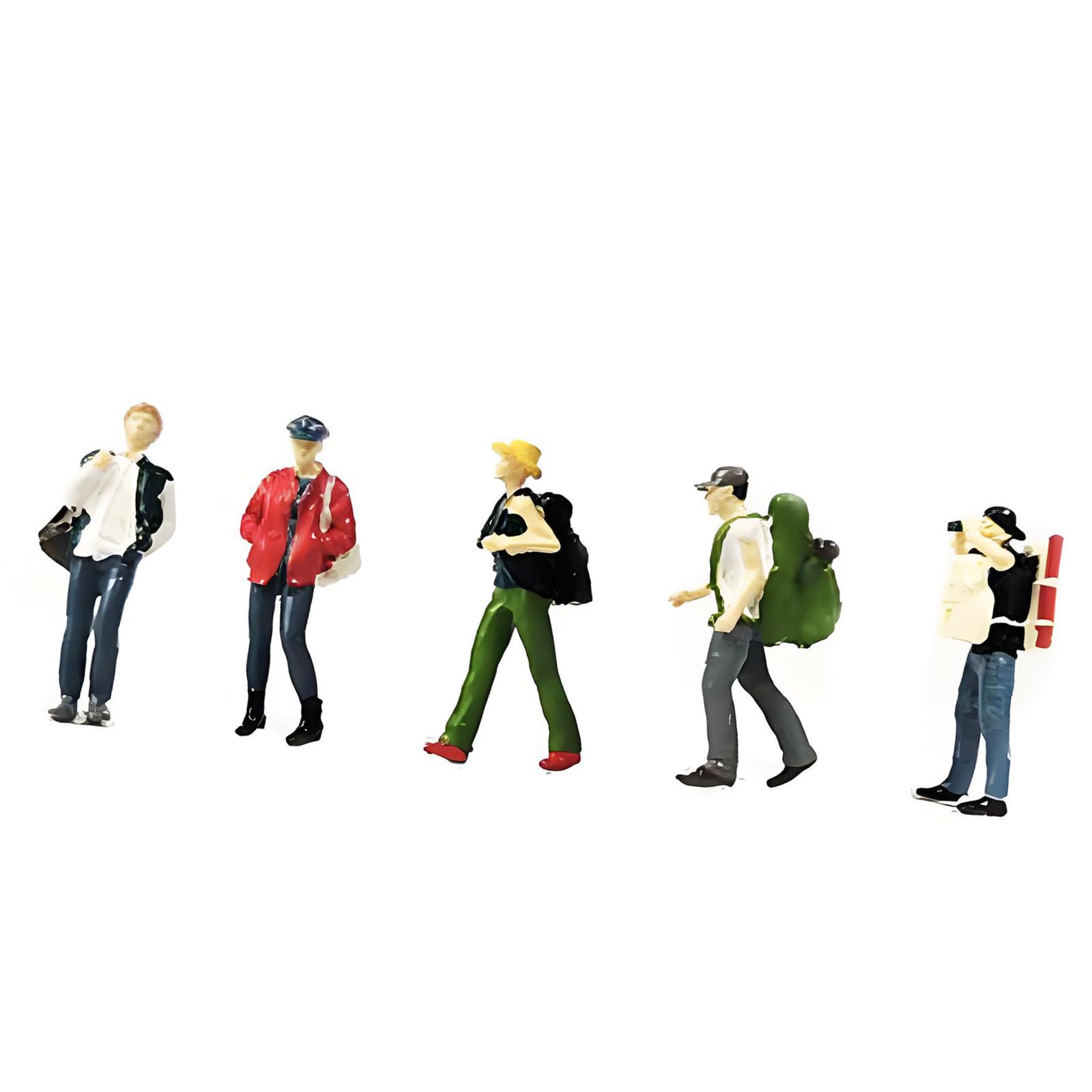 our fave 1: 64 Scale Hand Painted Resin Collectible Figure Miniature Model Accessories Realistic Backpackers Figure Model Gift Backpackers