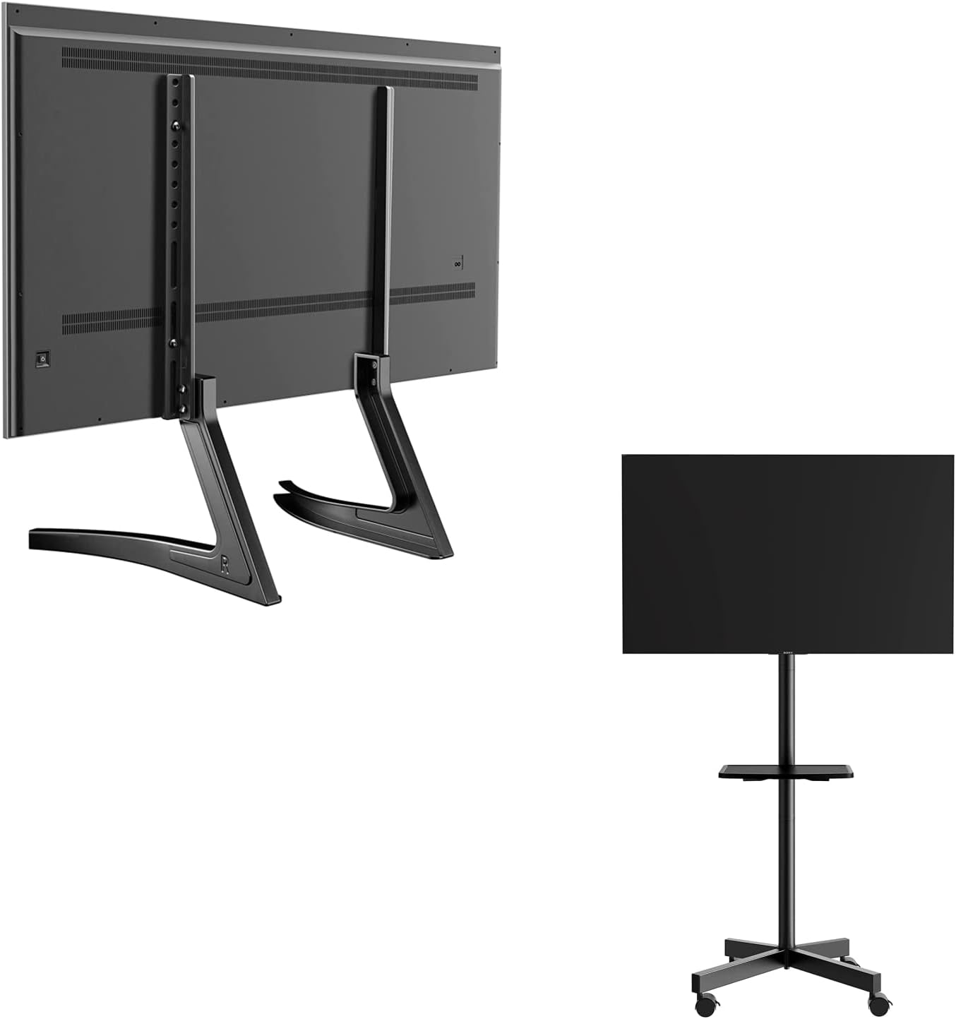 Perlegear Mobile TV Cart on Wheels for 23 to 60inch LED