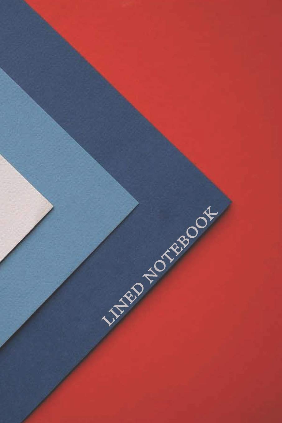 Lined Notebook: Blue Red Paper (LNA1S)