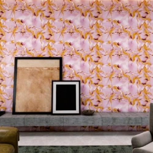 Image of INFINITY DECOR Pink with Golden Touch Marble UV Panels Marble UV Sheets, self Adhesive Wall Tile (60 cm * 60 cm),Marble Look Wall Panels for Homes and Offices(Pack of 10)