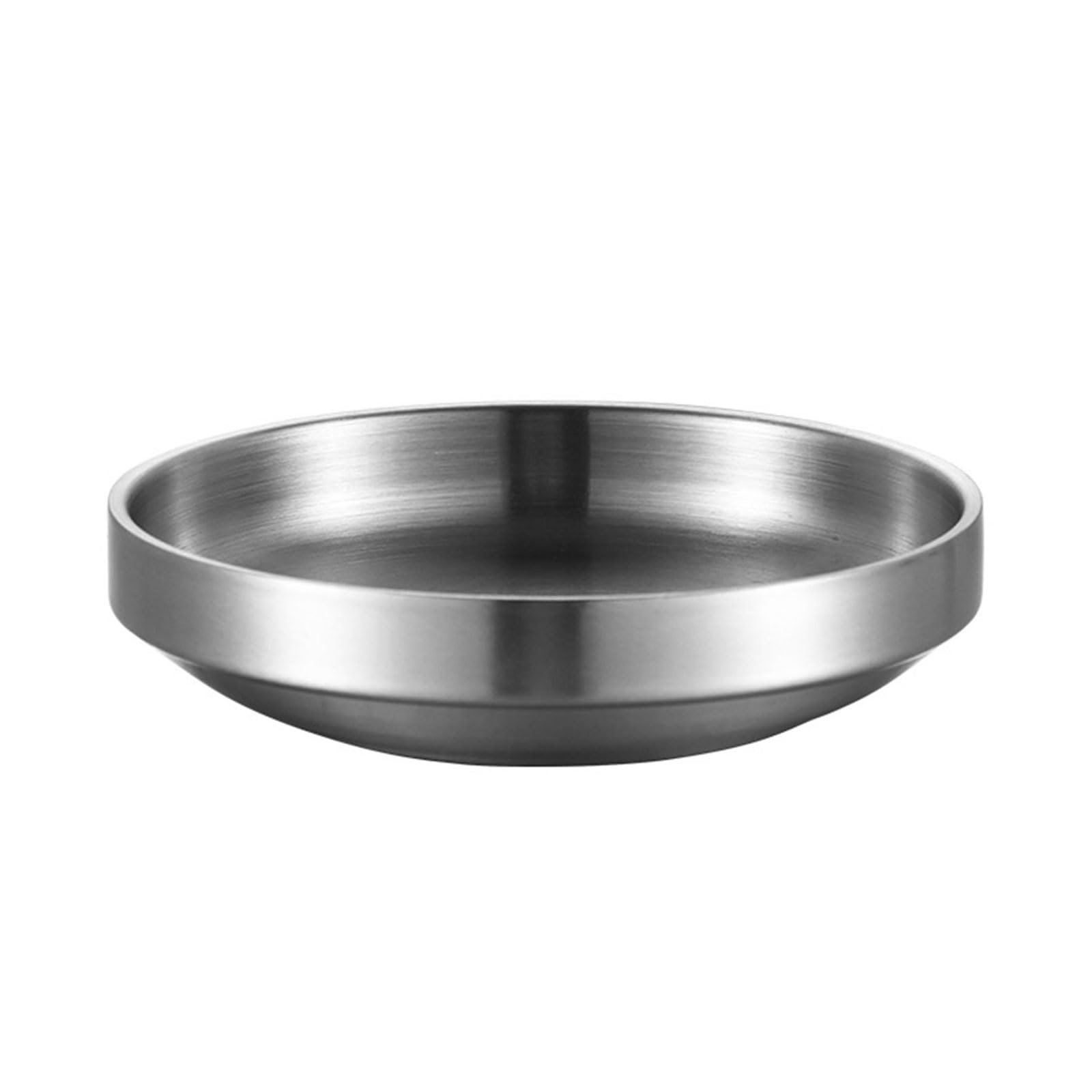 Zxfdsfdbnm Stainless Steel Snacks Plate Kimchi for Nut Fruits and Dips for Casual Dining and Entertaining Guests Gathering Small Appetizer Plate