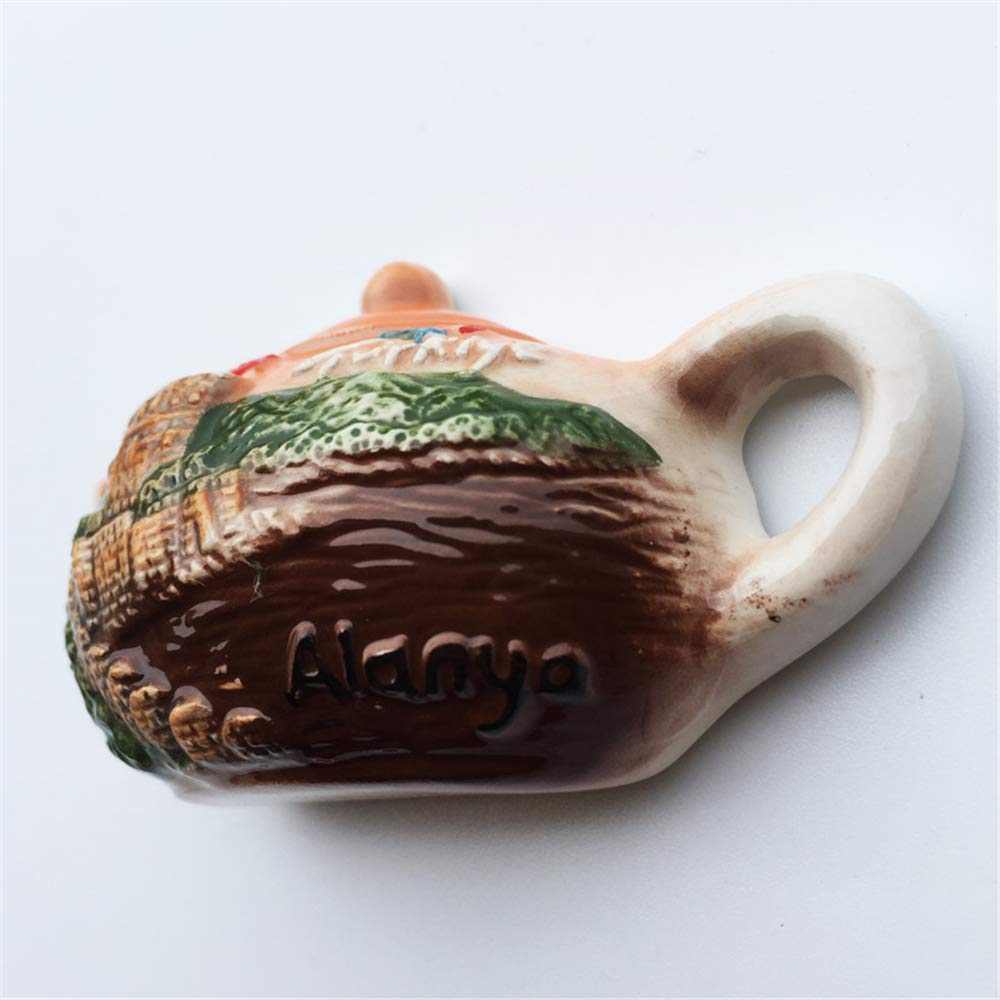 Alanya Turkije 3D koelkastmagneet voor woon- & keukendecoratie magnetische sticker, Alanya Turkije koelkastmagneet als reissouvenir cadeau