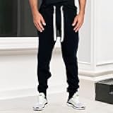 High-Waist Sweatpants - Loose Fit Lounge Joggers, Casual Comfort