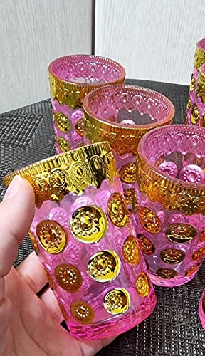 ML Set de 12 de Vasos de Cristal para Té marroquí Rosas - Imagen 5