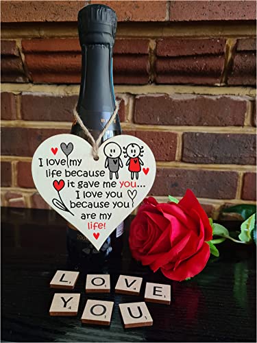 Fatto a mano in legno da appendere, regalo