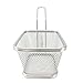 Stainless Steel Mini French Fries Basket Square Fryer Baskets, FDA Grade Kitchen Cooking Tool Food Presentation Tableware (Large 5inch 2pcs pack)