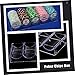 Abaodam Pcs Poker Chip Case Poker Chips Storage Organizer Acrylic Organizer Case Storage Box