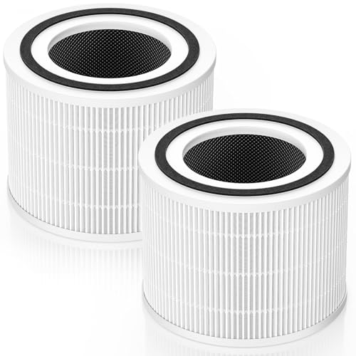 Image of 240 Filter Replacement Compatible with Puroair 240 Air Purifier, 3-IN-1 240 Air Filter for Puro, High-efficiency Activated Carbon, 2 Pack, White