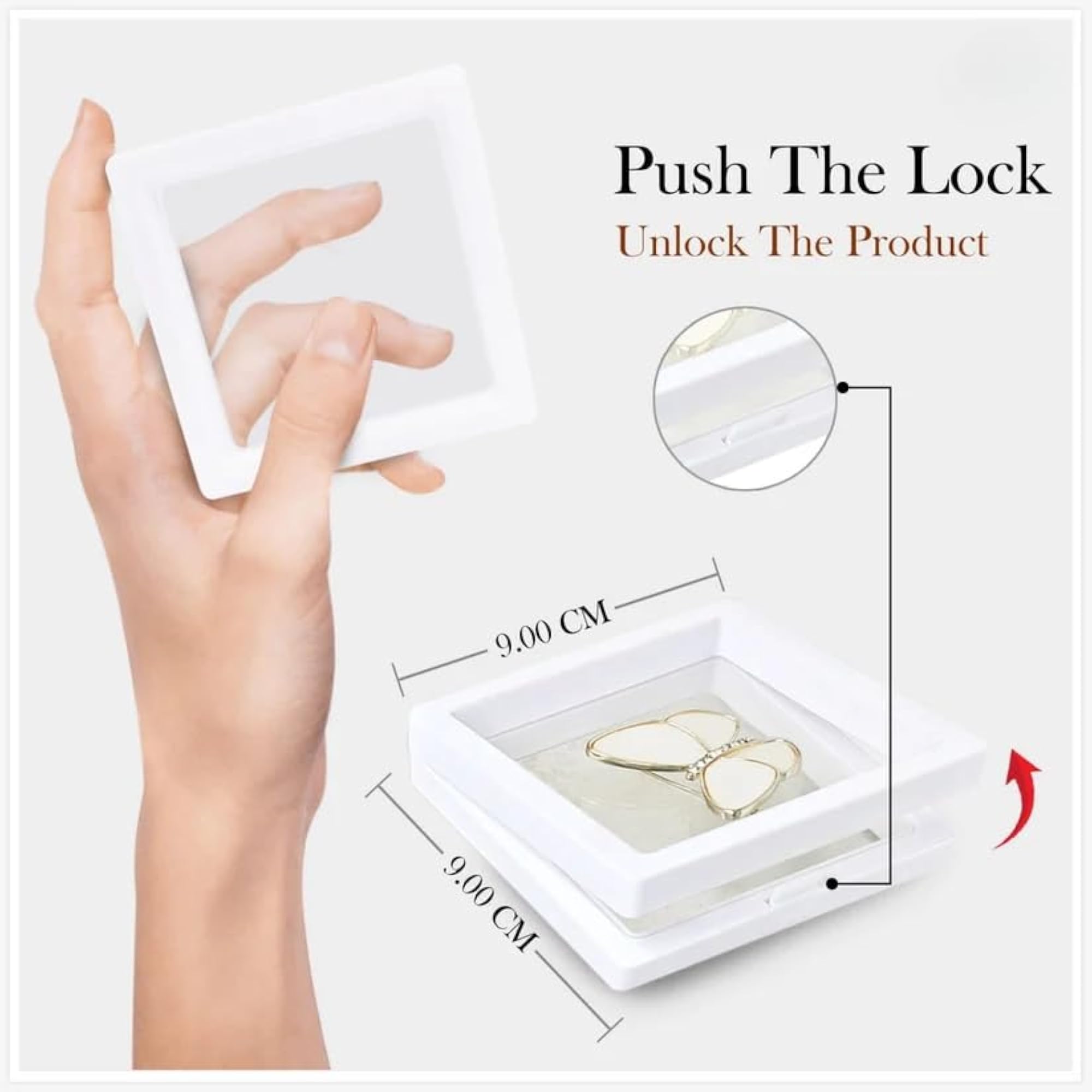 Floating Display Frame for Jewelry Storage