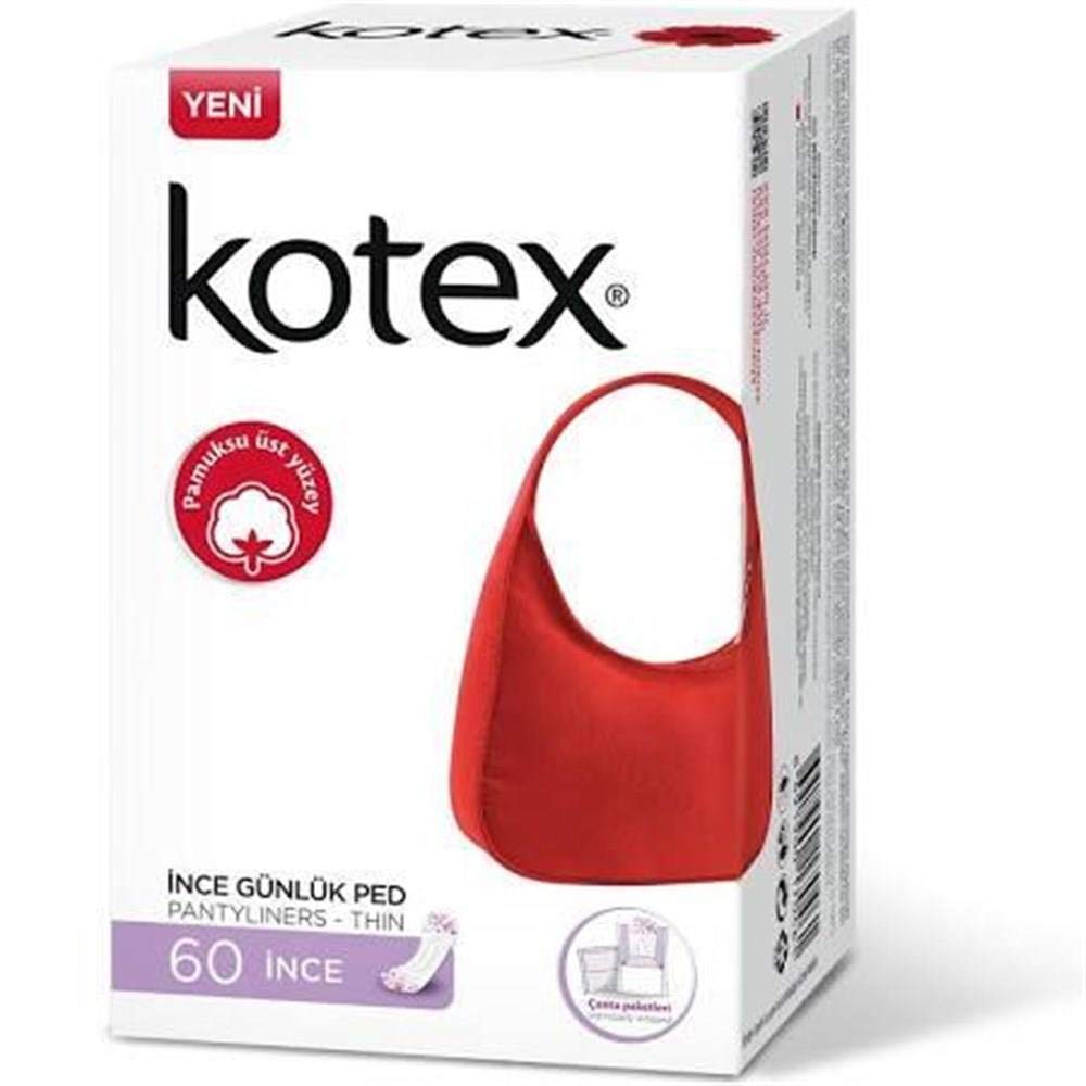 Kotex İnce Günlük Ped 60 Adet