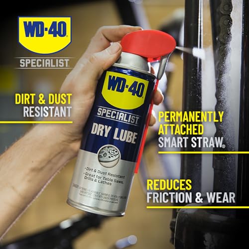 Image of WD-40 Specialist Dry Lube , Long-Lasting Dry Lubricant for Locks, Machinery, Tools, Automotive Parts, Heavy-Duty Strength, Bigger Can, 12.1 OZ [6-Pack]