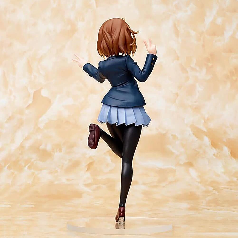 Yui Hirasawa - Action figure da collezione di anime da collezione, materiale ecologico in PVC, adatto per casa, ufficio, scrivania, ornamento decorativo giocattolo, 18 cm