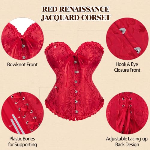 Image of frawirshau Women's Overbust Costume Corset Renaissance Victorian