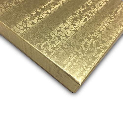TheDisplayGuys 25-Pack #33 Cotton Filled Cardboard Paper Jewelry Box Gift Case - Gold Foil (3 1/2" x 3 1/2" x 1") - Image 6