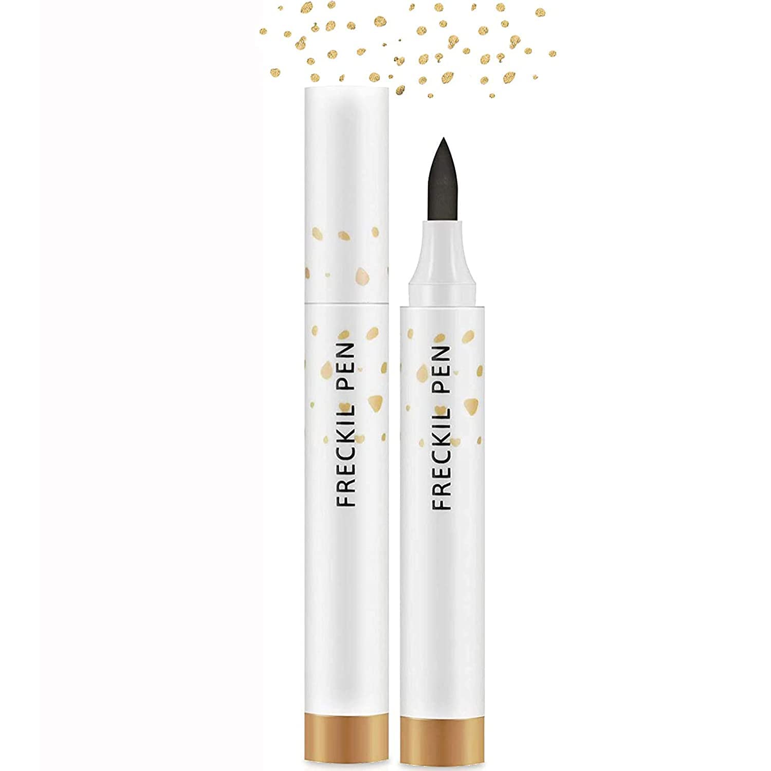 Freckles Pen Light Brown Natural Face Freckle Longlasting Waterproof Dot Spot Pen Create Natural Sunkissed Skin (01 Light Brown)