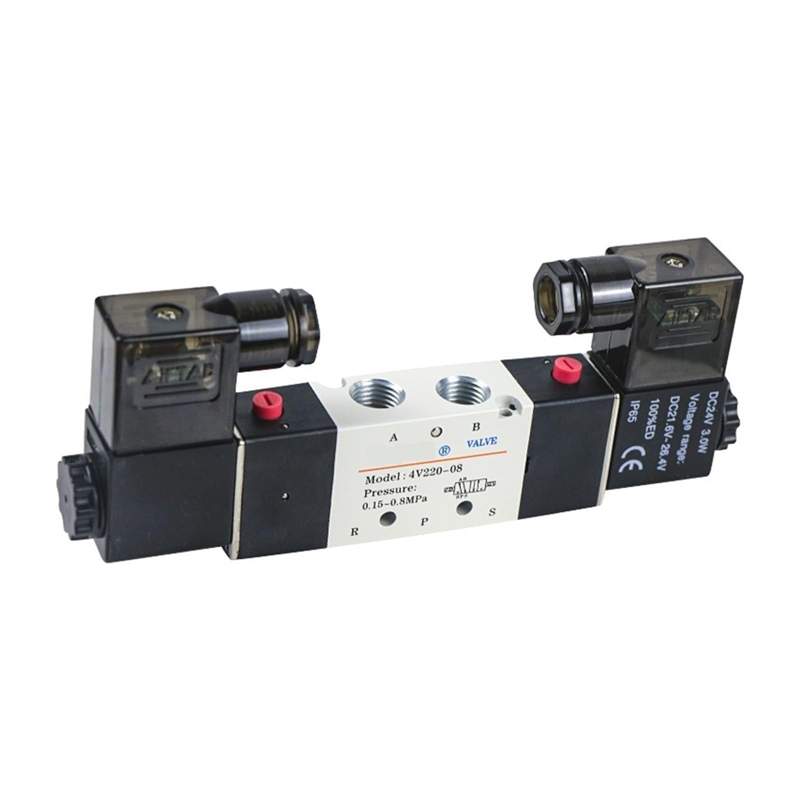 Électrovanne 5/2 voies 4V220-08 résout les fuites pneumatiques AC220V