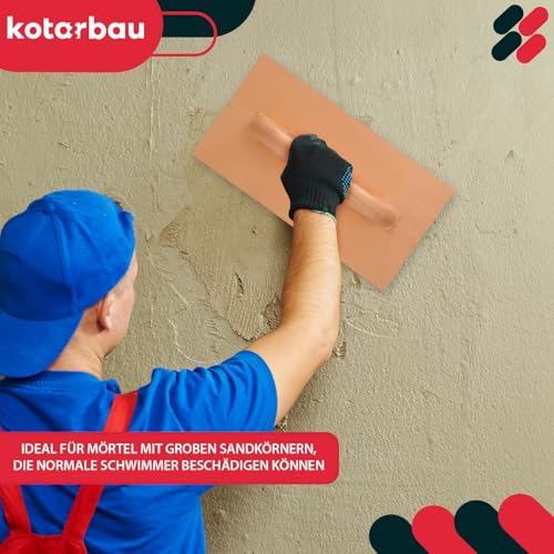 KOTARBAU® PU-Reibebrett für Maurer zum Glätten und Ausgleichen von Putz 420 mm