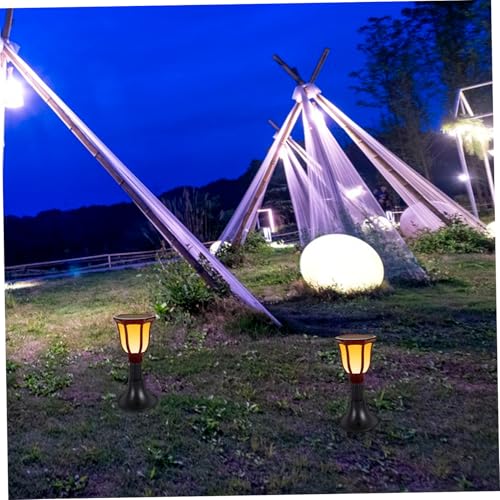 Outanaya 10pcs Solar Led Light Base Outdoor Lamp Post Base for Garden Lawn Strong Construction