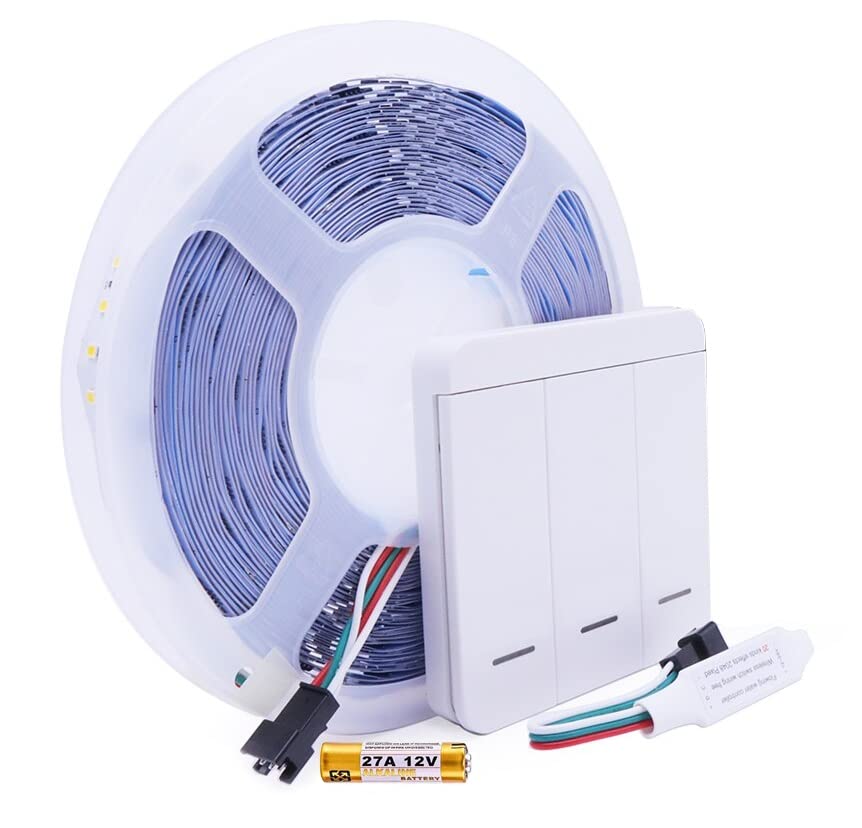 Generico UNIVERSO STRIP STRISCIA LED FLESSIBILE MONOCOLORE DC 24V 59W 600 SMD LED 2835 5310 LUMEN 10 GIOCHI DI LUCE AD INSEGUIMENTO IP20 (Bianco Freddo)
